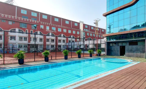 the school campus of ramagya school,noida